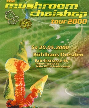 Flyer the mushroom chaishop tour 2000